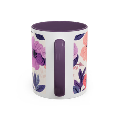 Mother Peace Floral Coffee Mug — "A quiet light, a guiding hand..." Memorial Tribute Mug