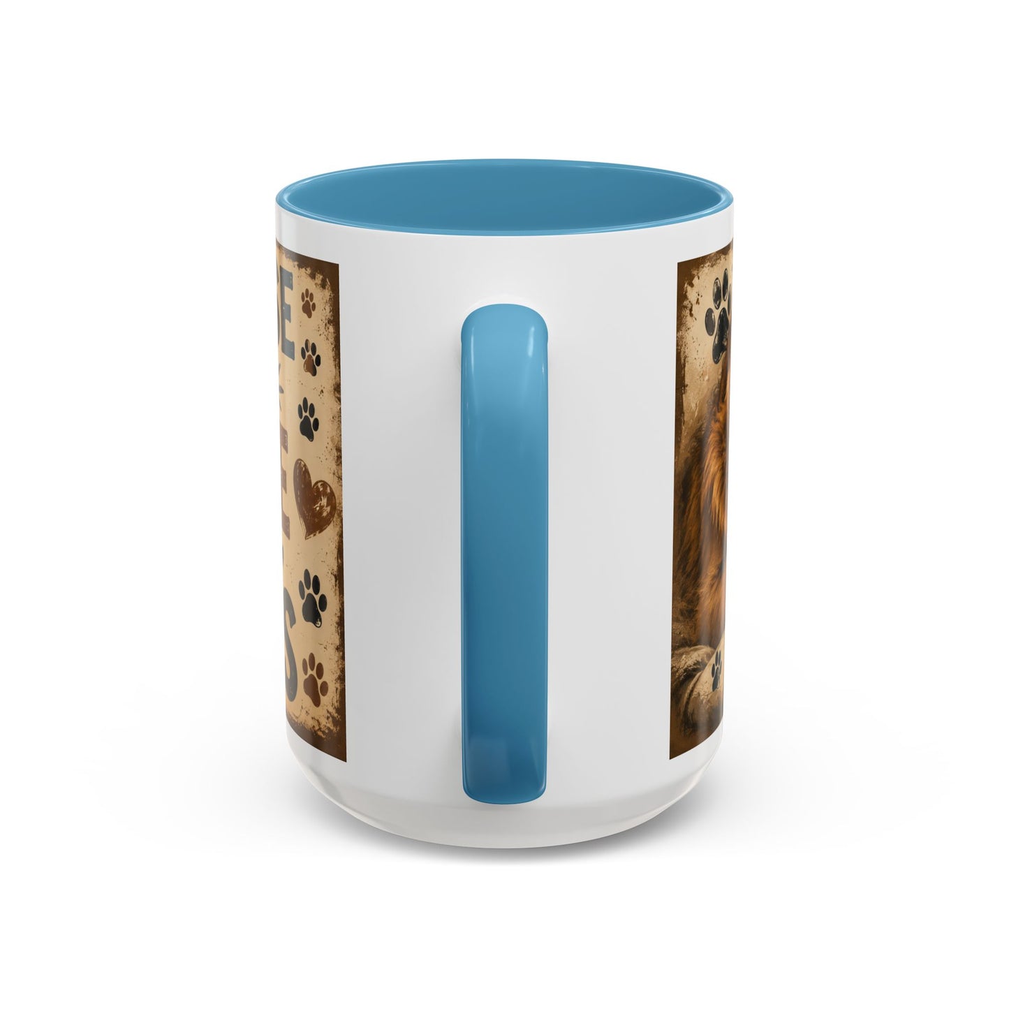 Coffee Mug – "A House Is Not A Home Without Paws" Pet Lover Accent Mug