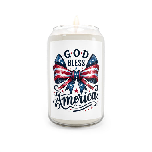 God Bless America Soy Candle — Patriotic 13.75 oz Scented Jar