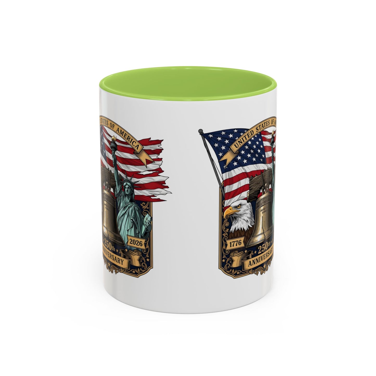 Liberty Anniversary Coffee Mug — 250th USA Celebration Accent Mug