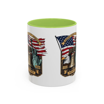Liberty Anniversary Coffee Mug — 250th USA Celebration Accent Mug