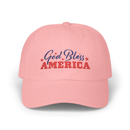 God Bless America Dad Cap — Patriotic Baseball Hat