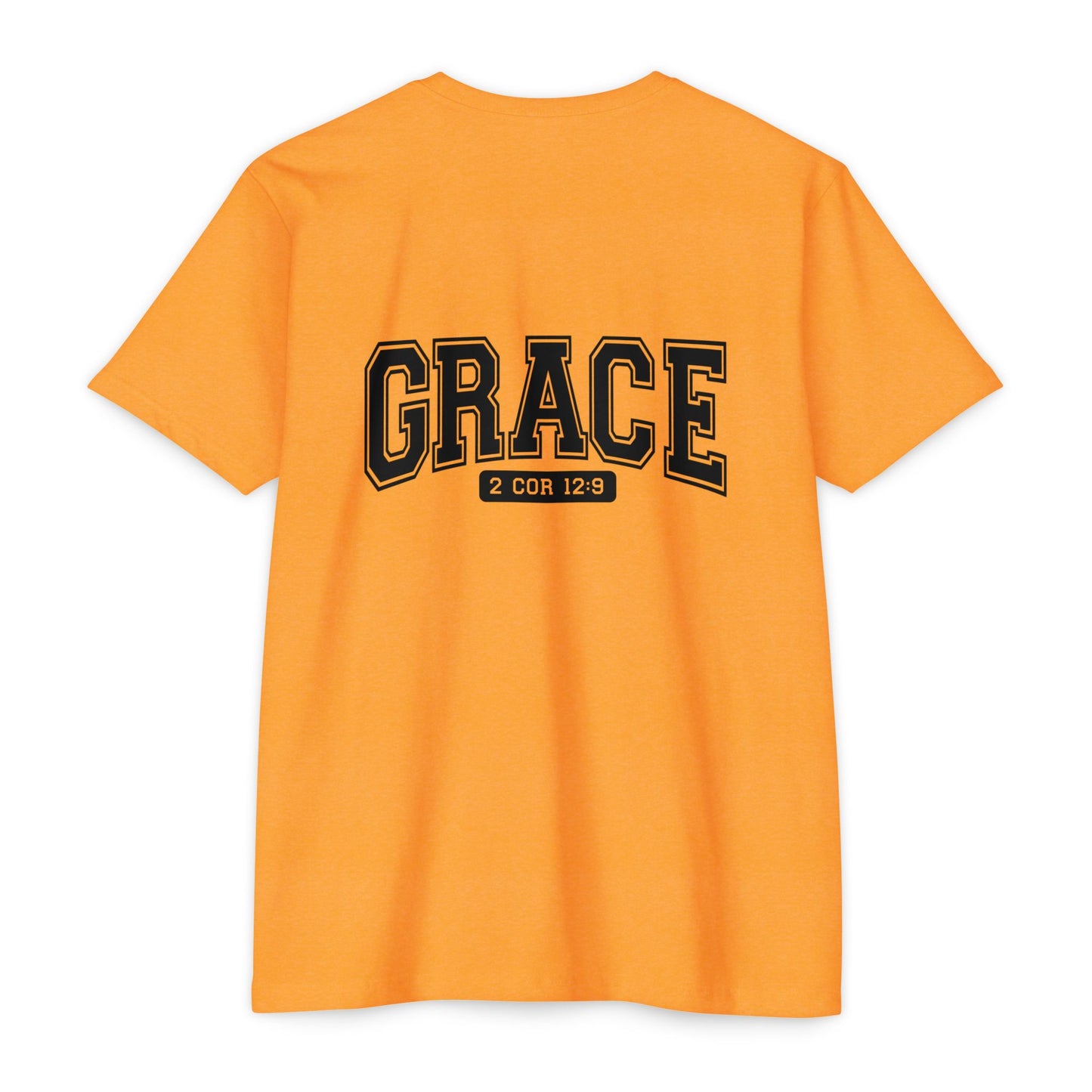 Grace T-Shirt — Faith Graphic Tee ("GRACE" with 2 Cor 12:9)
