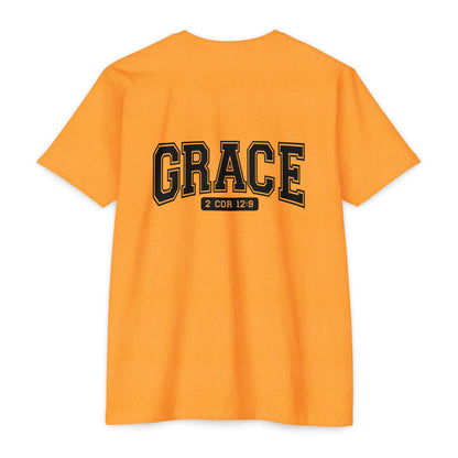 Grace T-Shirt — Faith Graphic Tee ("GRACE" with 2 Cor 12:9)
