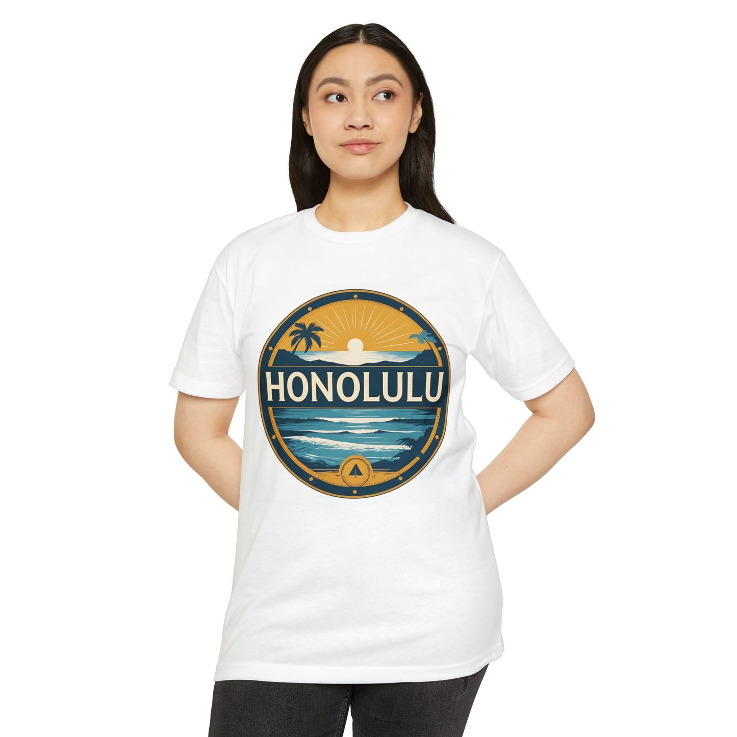 Honolulu Sunset Circle T‑Shirt