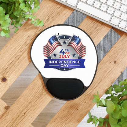 Independence Day 4th of July Mouse Pad with Wrist Rest