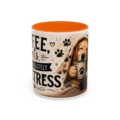 Dog and Cat Coffee Mug – "Best Friends, Best Life" Accent Tea Cup (11/15oz)