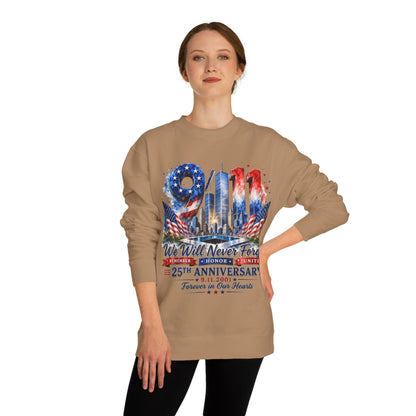 9/11 We Will Never Forget 25th Anniversary Sweatshirt