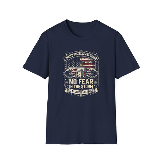 United States Coast Guard No Fear in the Storm T-Shirt