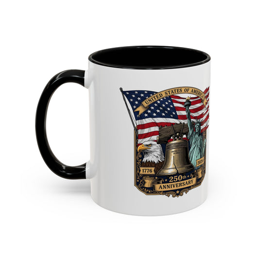 Liberty Anniversary Coffee Mug — 250th USA Celebration Accent Mug