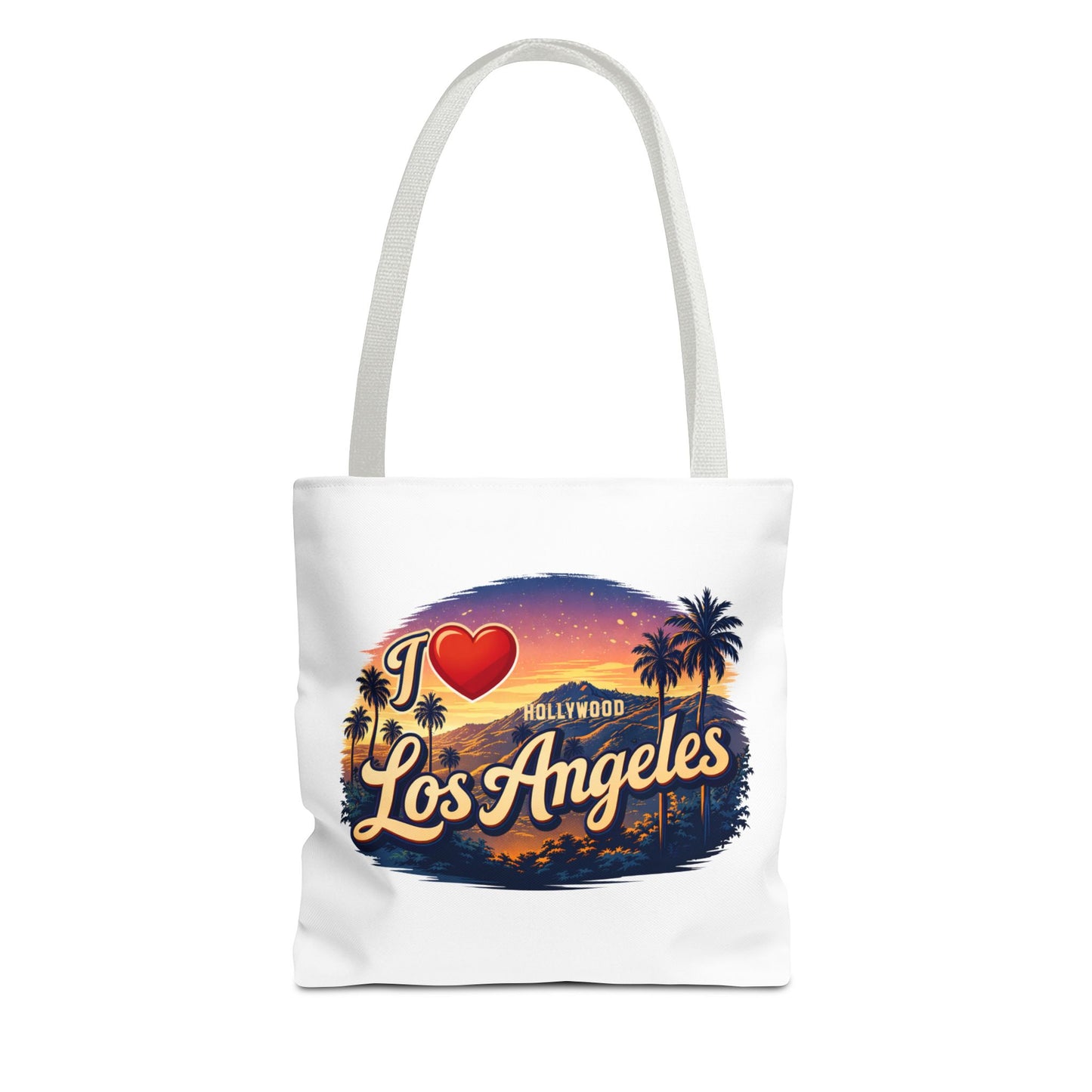 I  Los Angeles Tote Bag – Retro Sunset Hollywood Palm Tree Beach Souvenir
