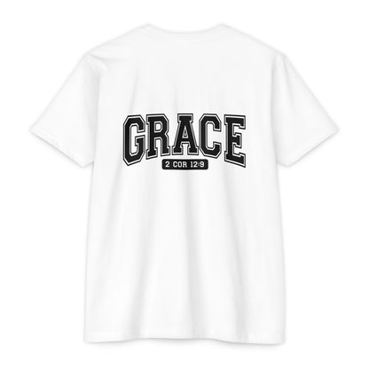 Grace T-Shirt — Faith Graphic Tee ("GRACE" with 2 Cor 12:9)