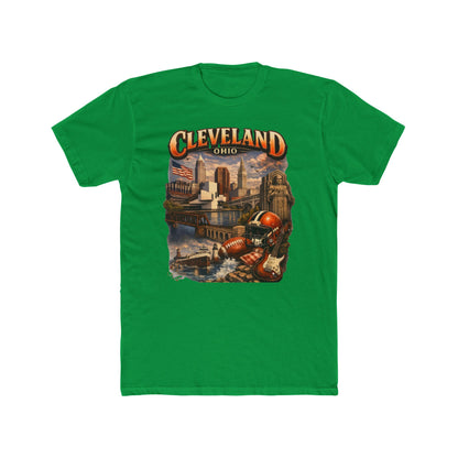 Cleveland Ohio Vintage Football Cityscape T-Shirt