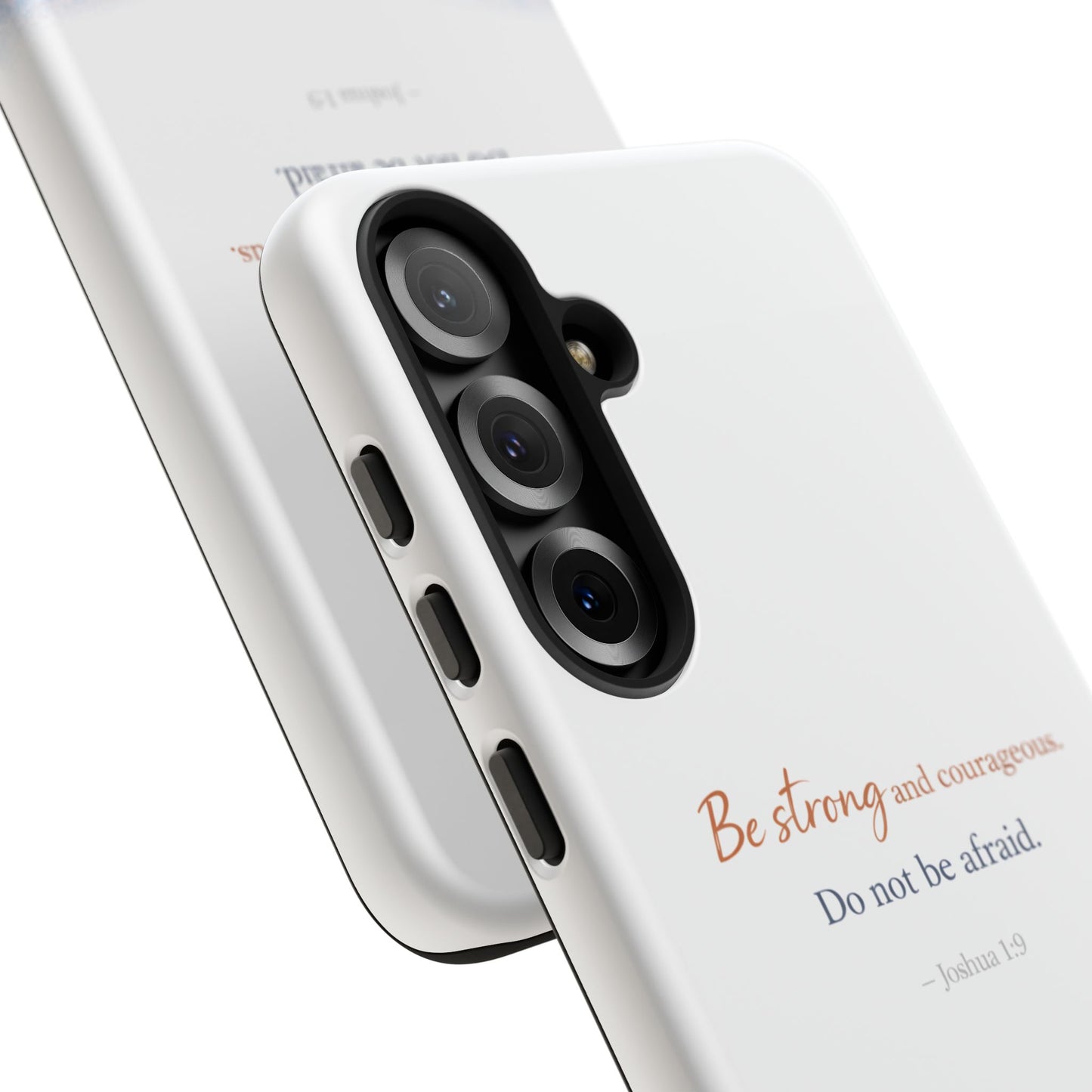 Inspirational 'Be Strong and Courageous' Phone Case — Joshua 1:9 Christian Protective Tough Case