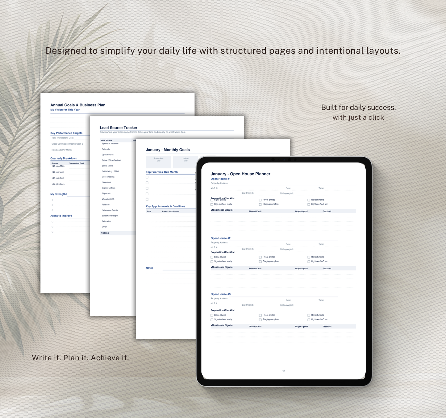 Real Estate Planner | Property Management & Investment Digital Planner