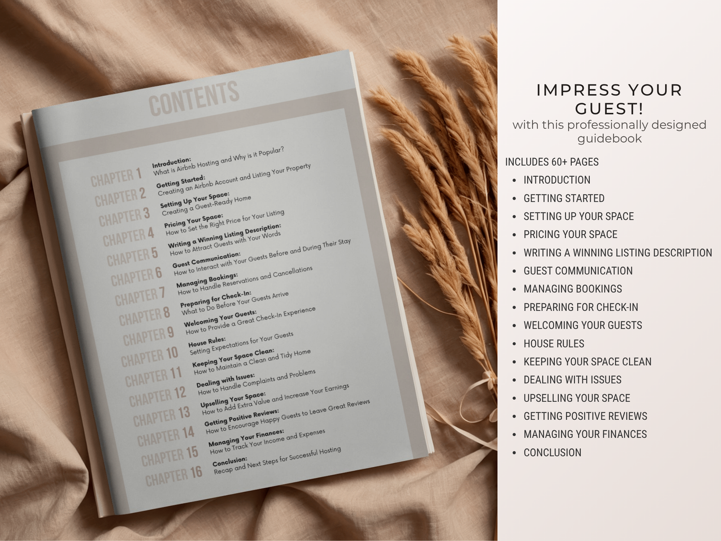 Airbnb Welcome Book | Editable Guest Information & House Manual Template
