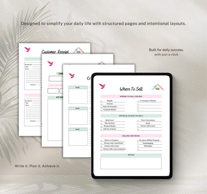 Print on Demand Planner | Ready to Print Planner Pages PDF for POD Business