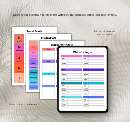Teacher Planner | Lesson Planning & Classroom Organization PDF