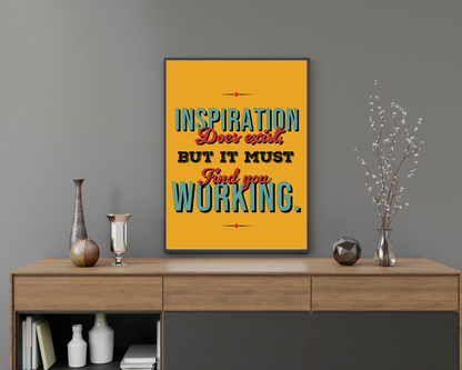 Work Motivation Quotes Wall Art | Inspirational Office Poster, Productivity &amp; Mindset Decor, Printable Motivational Wall Art