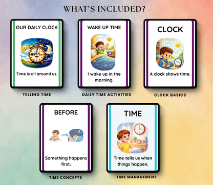 Kids Time Management Mega Bundle | Printable Flashcards for Routine, Productivity & Daily Habits