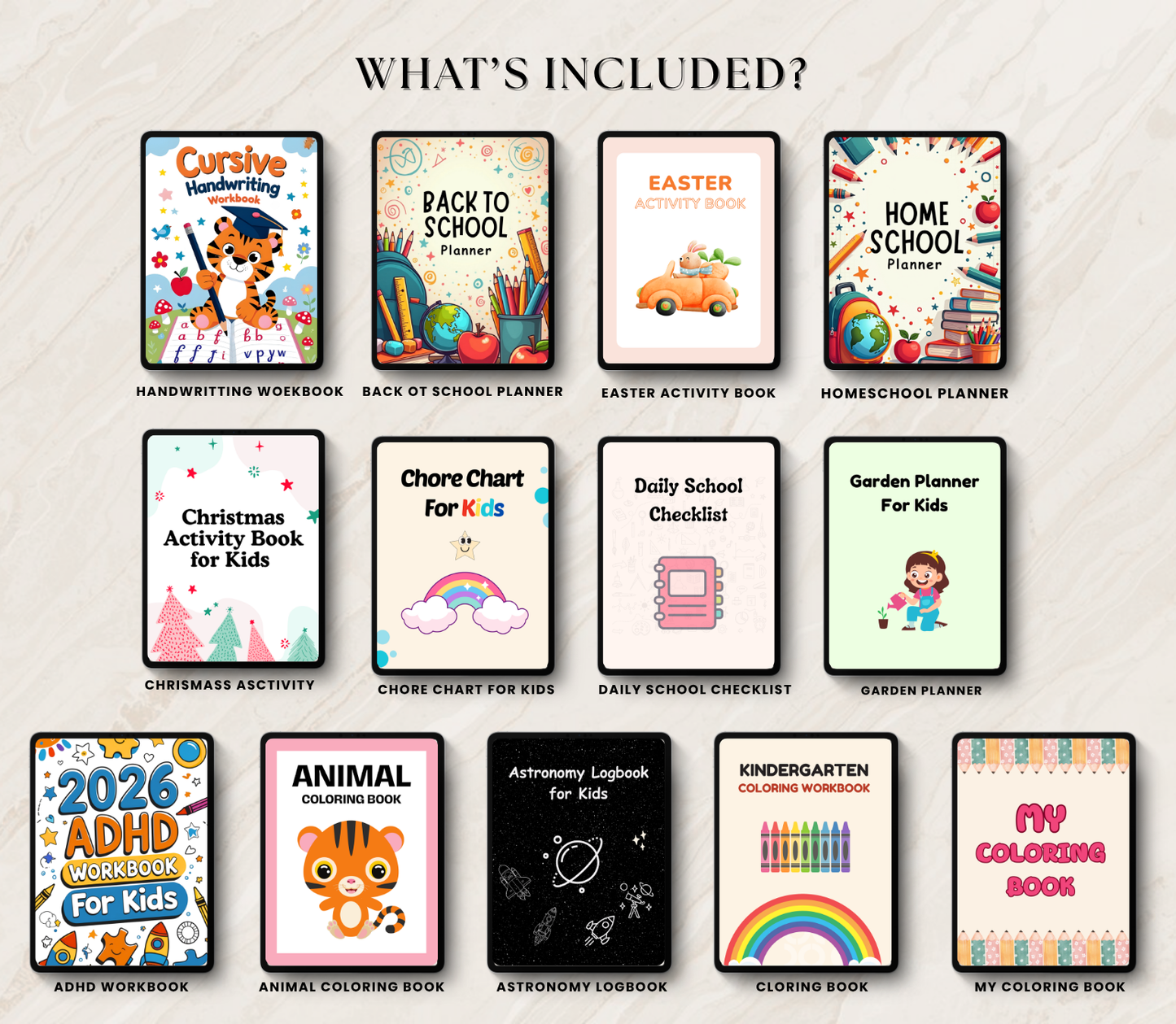 Kids Activity PLR Bundle | Editable Canva Printable Worksheets & Learning Games for Children