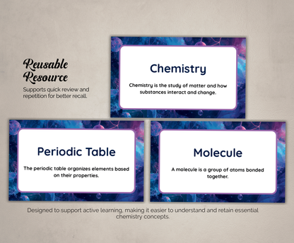Chemistry Flashcards | Printable Study Cards PDF for Students & Exam Prep