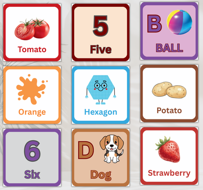 Little Learners Flashcards Bundle | Printable Preschool & Kids Study Cards PDF