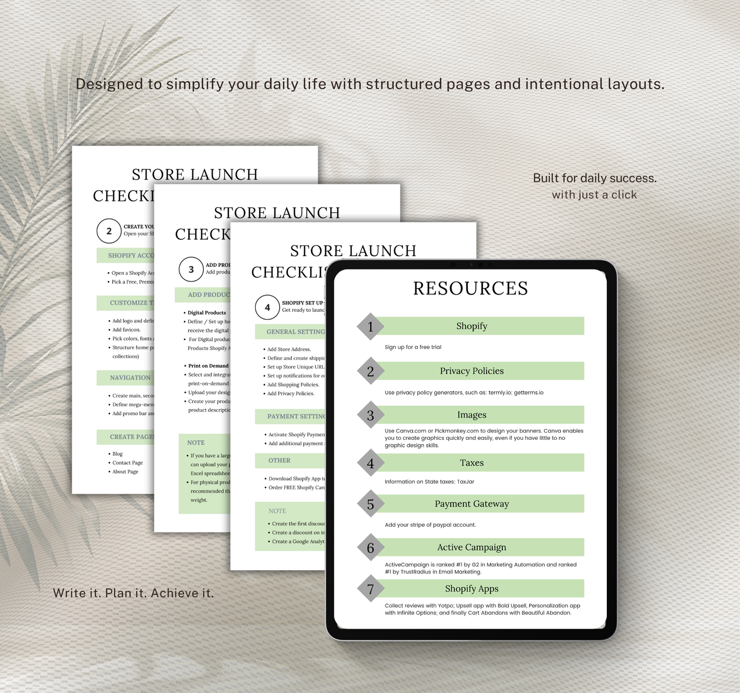 Shopify Business Planner | Editable Canva eCommerce Strategy & Store Growth Digital Planner