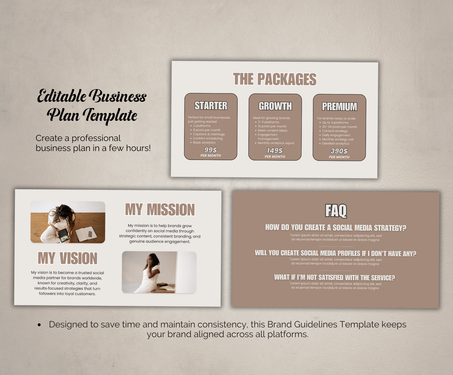 Social Media Portfolio | Editable Canva Media Kit Template for Creators & Influencers