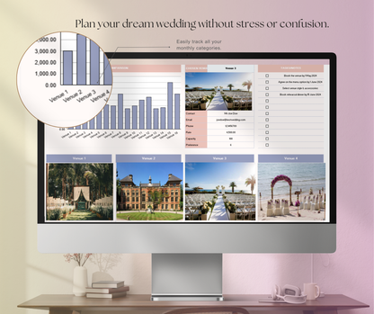 Wedding Planner Spreadsheet | Budget & Checklist Google Sheets Wedding Planning Tool