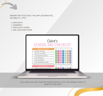 Responsibility Chore Chart for Kids | Printable Daily Tracker