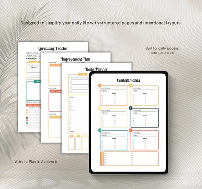 Social Media Planner | Content Calendar & Strategy Digital Planner