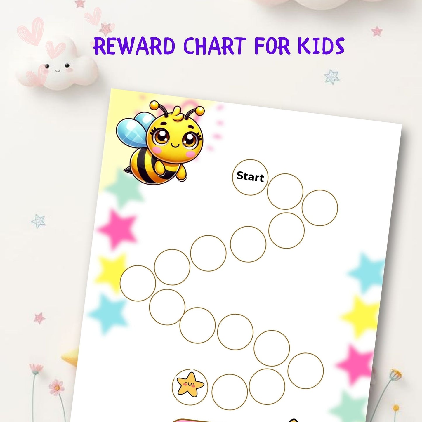 Reward Chart for Kids Printable | Fun Behavior & Motivation Tracker System