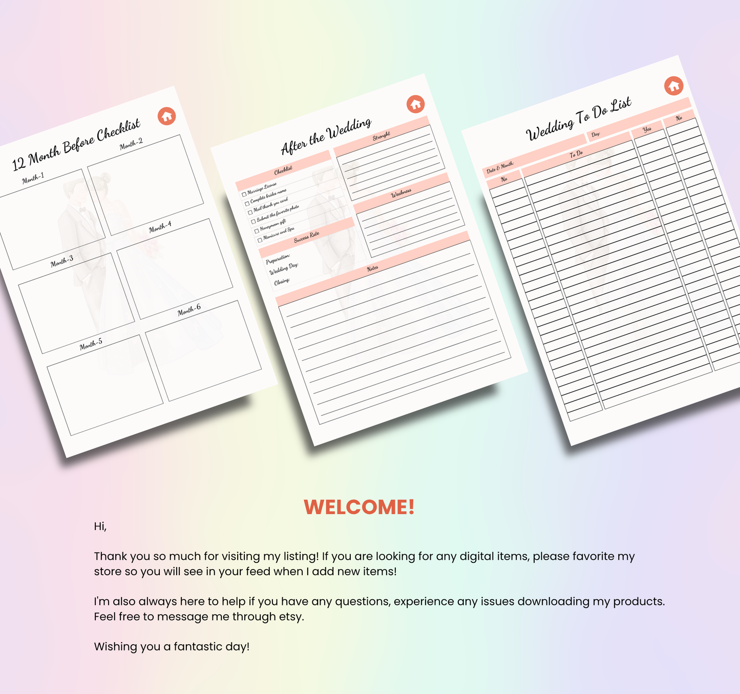 Wedding Planner | Printable & Editable Wedding Organizer