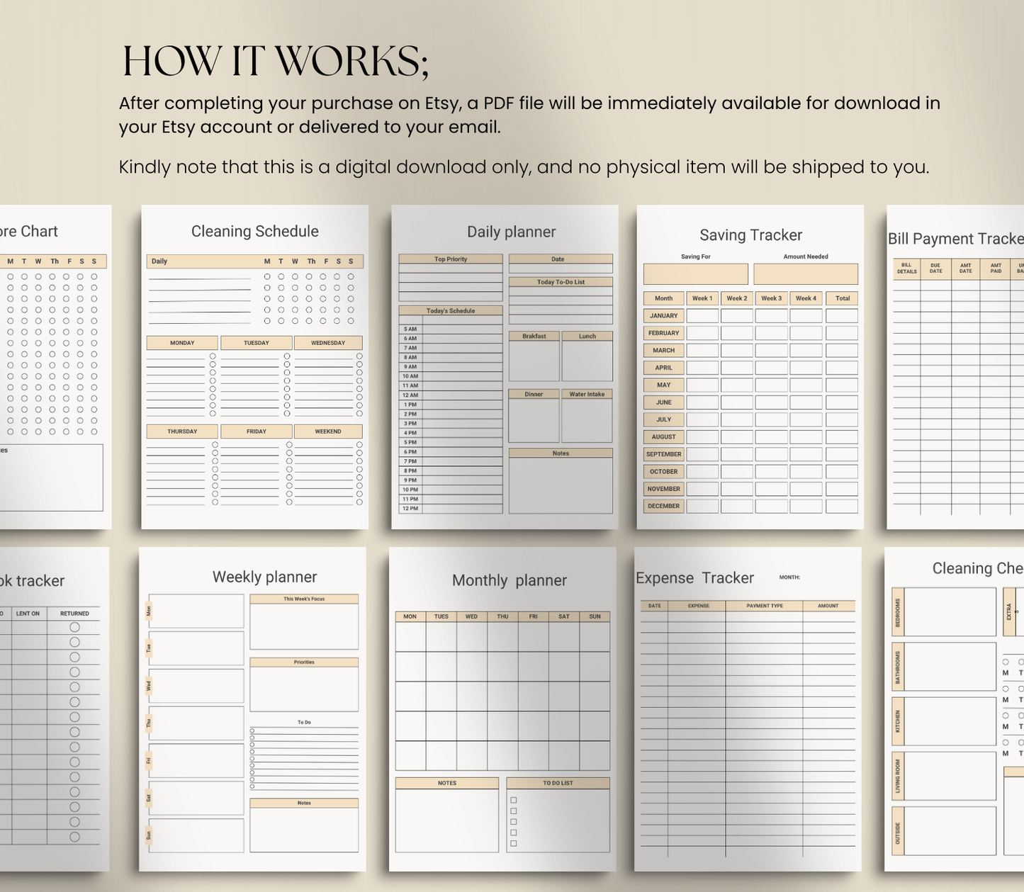 ADHD Productivity Planner | Printable Focus & Task Organizer
