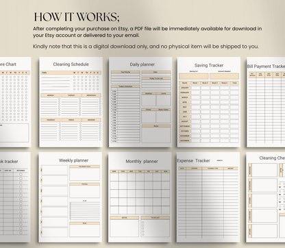 ADHD Productivity Planner | Printable Focus & Task Organizer