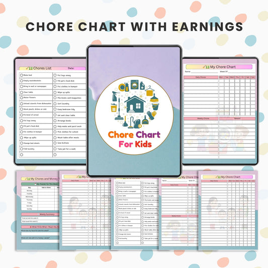 chore chart, kids chores, reward chart, kids earning, allowance chart, kids tracker, chore printable, kids reward, parenting chart, kids routine, kids tasks, money skills, kids jobs, home chores, kids planner