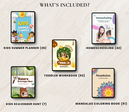 5-in-1 Sensory Kids & Moms Activity Bundle PLR | Editable Canva Templates for Learning & Fun