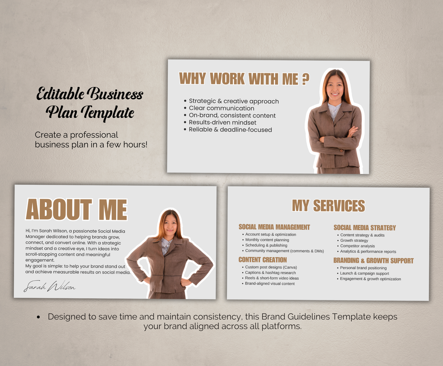 Social Media Portfolio | Editable Canva Media Kit Template for Creators & Influencers