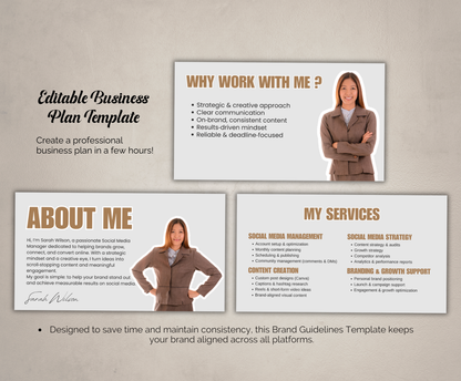 Social Media Portfolio | Editable Canva Media Kit Template for Creators & Influencers