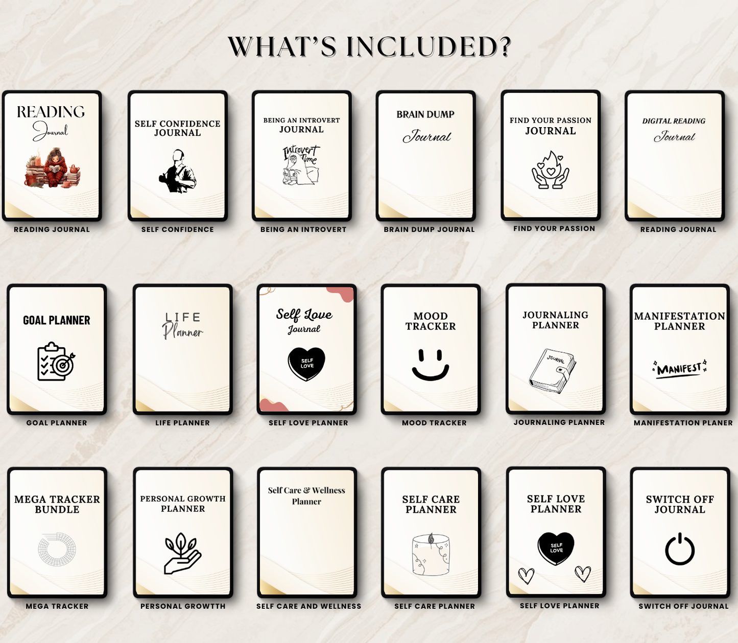 Personal Development PLR Bundle | Editable Canva Self-Growth & Success Templates