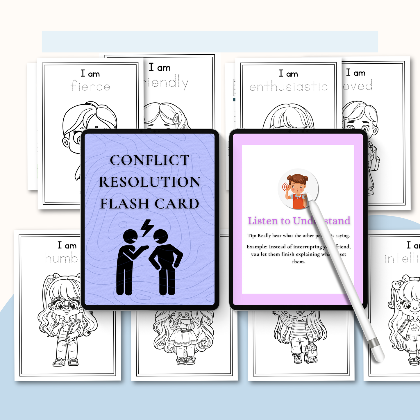 Conflict Resolution Journal PDF | Communication Workbook, Problem-Solving Worksheets, Emotional Regulation &amp; Relationship Guide