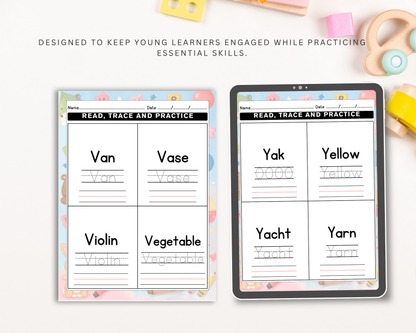 Word Tracing Worksheets for Pre-Kindergarten | Printable Handwriting Practice & Early Learning Activities