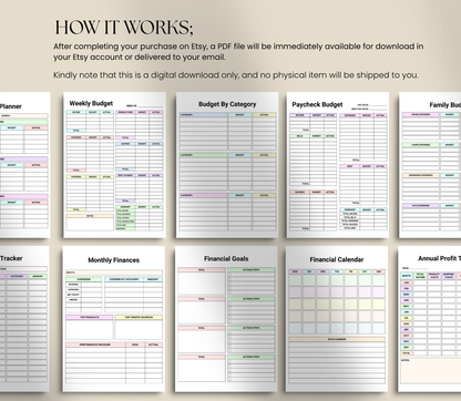 Neurodivergent Budget Planner | Printable Money & Expense Organizer