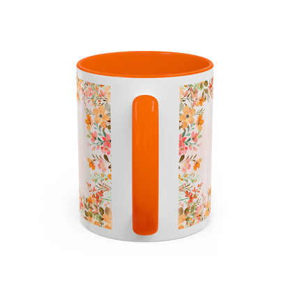 Life Began With You Mom Floral Accent Coffee Mug