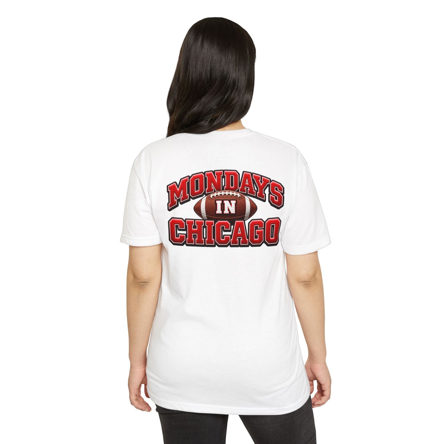 Mondays in Chicago Football T-Shirt