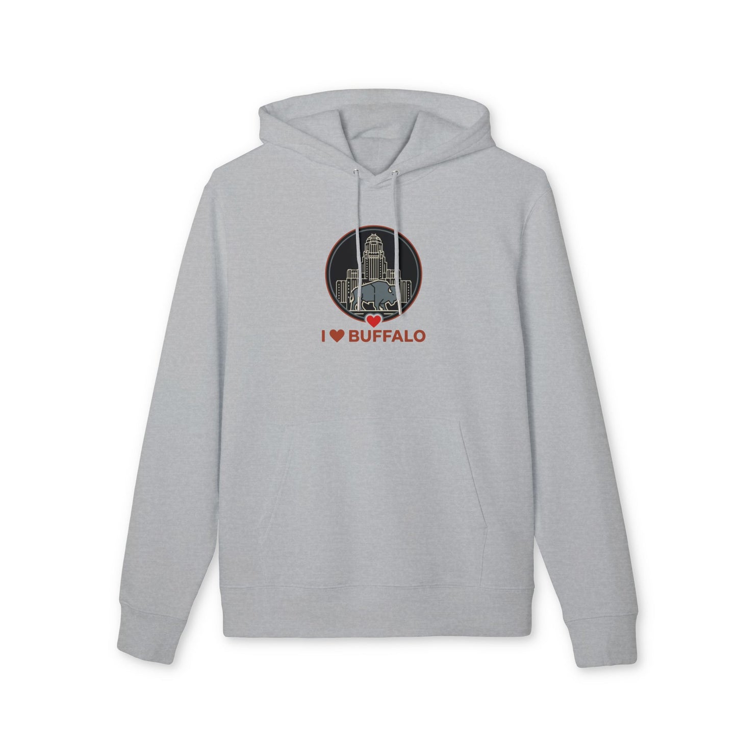 Buffalo Skyline Hoodie — I  Buffalo Retro Cityscape