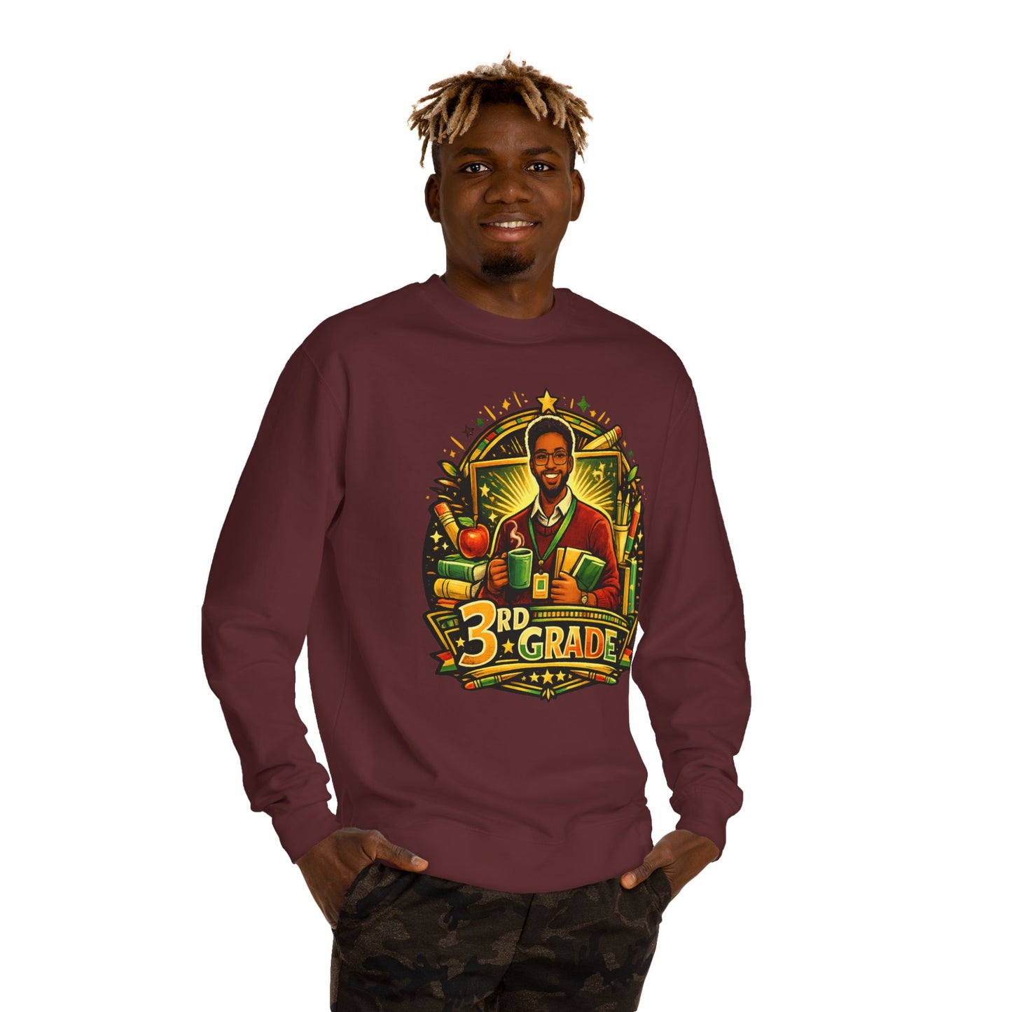 3rd Grade Teacher Sweatshirt — Proud 3rd Grade Educator Crewneck