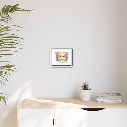 9/11 Memorial Matte Canvas Print — "Never Forget" Framed Wall Art