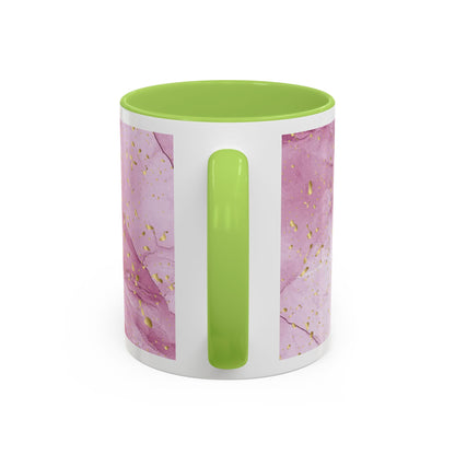 Mom Definition Accent Coffee Mug – Inspirational Pink Marble Mother’s Day Gift (11/15oz)